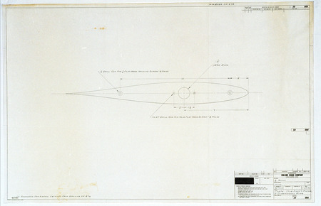 Assembly drawing for Plate-Stub Shaft Anchor, 2 Dimensional Wing.