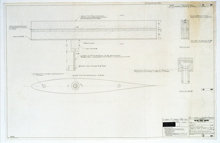 Assembly drawing for 2 Dimensional Wing-NACA 63-012, 20 in. Chord.