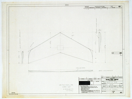 Assembly drawing for Swept Wing Model.