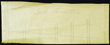 Drawing of rib location for Delta Wing.