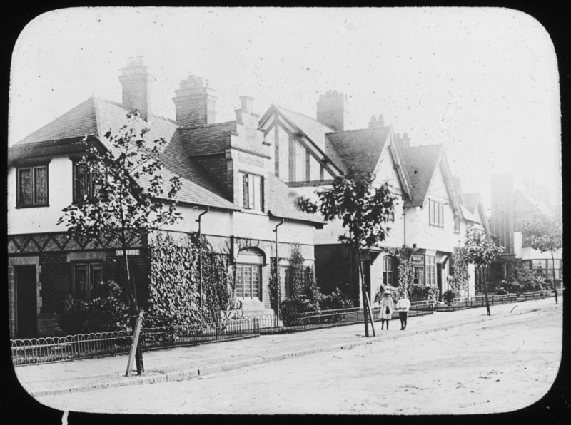 Houses along the street, Port Sunlight, England.