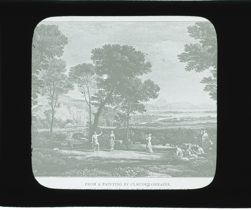 From painting by Claude Lorraine [landscape view].