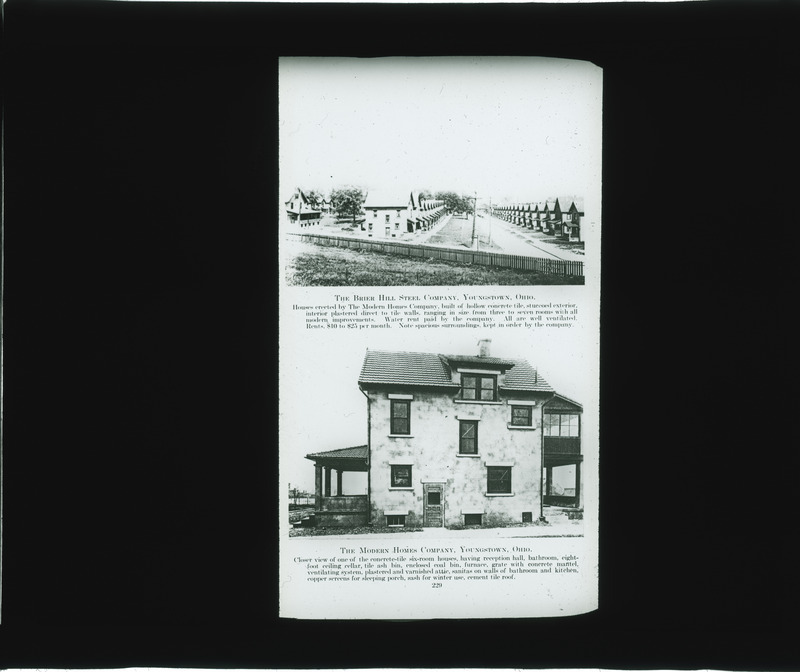 Brier Hill Steel Company, employees' homes, Youngstown, Ohio [Monthly Bulletin of the American Iron and Steel Institute, September 1913, pg. 229].