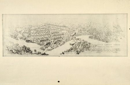 Sketch map, Billerica Garden Suburb, North Billerica, Massachusetts, July 29, 1914. Arthur C. Comey, City Planner. Warren H. Manning, Landscape Designer Advisory. Blackline print. Dimensions: 18 x 23 in..   Project number: 1048