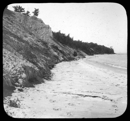 Clay bluffs toward Waukee, Mrs. (Cyrus H. or Harriet?) McCormick's estate, Lake Forest, Illinois.