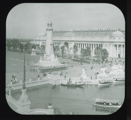 Opening day, Grand Plaza, Louisiana Purchase Exposition 1904.