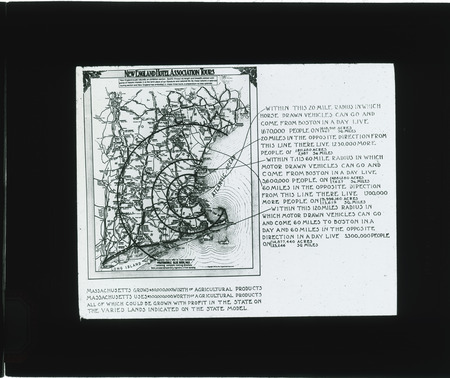 New England Hotel Tours, showing zones, Panama Pacific Exposition 1915, Massachusetts.