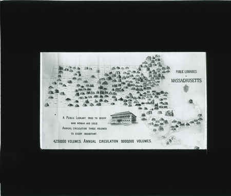 Massachusetts library map, Panama Pacific Exposition 1915.