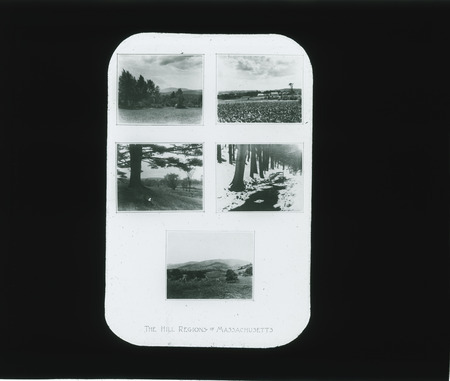 Mounted photos of hill regions of Massachusetts, Panama Pacific Exposition 1915.