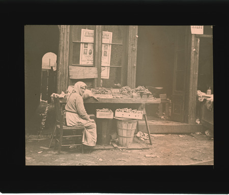 Woman selling produce.