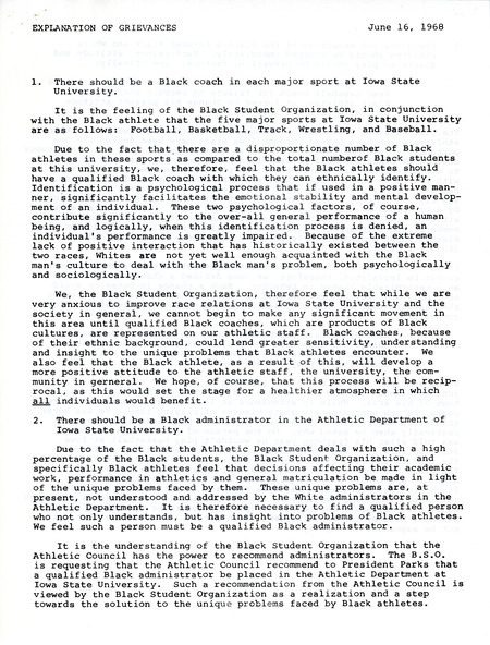 Breakdown of each of the grievances and detailed explanation of them and how to handle them.