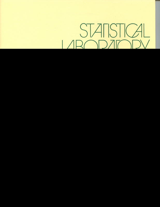 Contents: Personnel -- Consulting and Cooperative Research -- Current Research -- Professional Activities: Papers, Lectures, Seminars -- Publications and Dissertation Abstracts: Published Research, Dissertation Abstracts -- Department of Statistics: Graduate Students, Undergraduates, Seminars