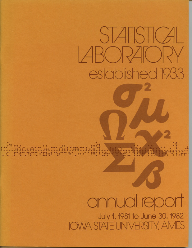 Contents: Personnel -- Consulting and Cooperative Research -- Current Research -- Professional Activities: Papers Presented, Lectures, Seminars -- Publications and Dissertation Abstracts: Books, Published Research, Thesis Abstracts -- Department of Statistics: Graduate Students, Undergraduates, Seminars  -- In Memoriam -- Conference Announcement
