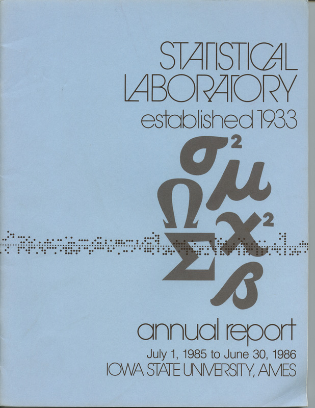 Contents: Update -- Personnel -- Consulting and Cooperative Research -- Current Research -- Professional Activities: Papers Presented, Lectures, Seminars -- Publications and Dissertation Abstracts: Books, Published Research, Thesis Abstracts -- Department of Statistics: Graduate Students, Undergraduates, Seminars  -- In Memoriam -- Photo Credits
