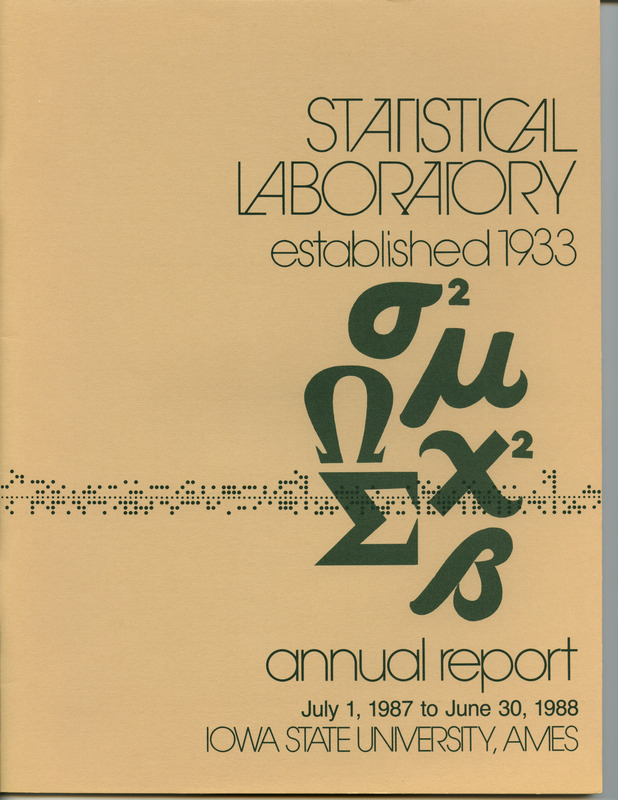 Contents: Personnel -- Consulting and Cooperative Research -- Current Research -- Professional Activities: Papers Presented, Lectures, Seminars -- Publications and Dissertation Abstracts: Books, Published Research, Thesis Abstracts -- Department of Statistics: Graduate Students, Undergraduates, Seminars  -- In Memoriam -- Photo Credits