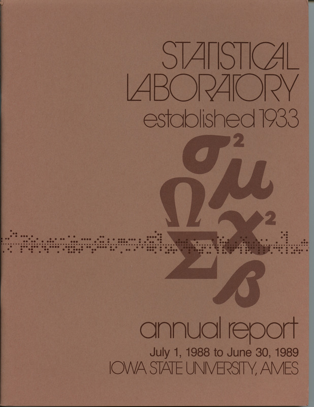 Contents: The Kempthorne Years: A Celebration -- Personnel -- Consulting and Cooperative Research -- Current Research -- Professional Activities: Papers Presented, Lectures, Seminars -- Publications and Dissertation Abstracts: Books and Monographs, Published Research, Thesis Abstracts -- Department of Statistics: Graduate Students, Undergraduates, Seminars  -- In Memoriam -- Photo Credits