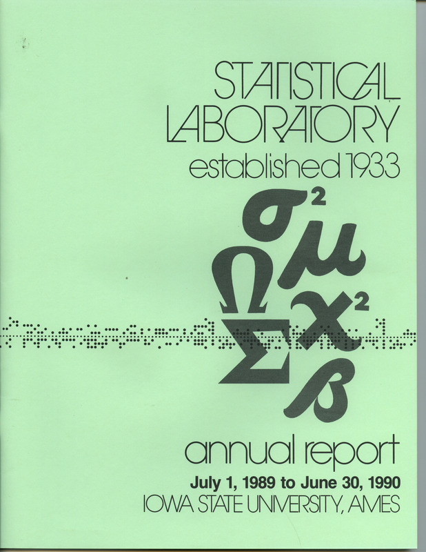 Contents: Mission and Reassessment -- Personnel -- Consulting and Cooperative Research -- Current Research -- Professional Activities: Papers Presented, Lectures, Seminars -- Publications and Dissertation Abstracts: Books, Published Research, Thesis Abstracts -- Department of Statistics: Graduate Students, Undergraduates, Seminars  -- Photo Credits
