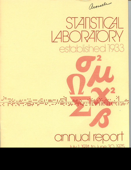 Contents: Personnel -- Consulting and Cooperative Research -- Current Research -- Professional Activities: Papers, Lectures, Seminars -- Publications: Published Research, Theses Abstracts -- Teaching: Graduate Students, Undergraduates, Seminars