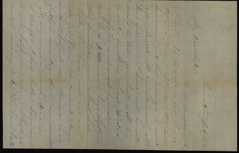 Letter from Sarah Underwood to Ann E. Tefft describing the harvest activities, vegetables from her garden, and requesting news of friends and family.