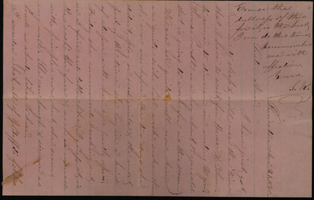 Letter from Sarah Underwood to her sister Anne E. Tefft March 21, 1860 describing her daughter's chickenpox-like illness and commenting on wolves, prairie chickens, and the spring flowers.