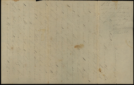 Letter from Sarah Underwood to Ann E. Tefft, January 11, 1861 reporting on her daughter's illness, sleighing and the winter weather, and the durability of dress fabrics.