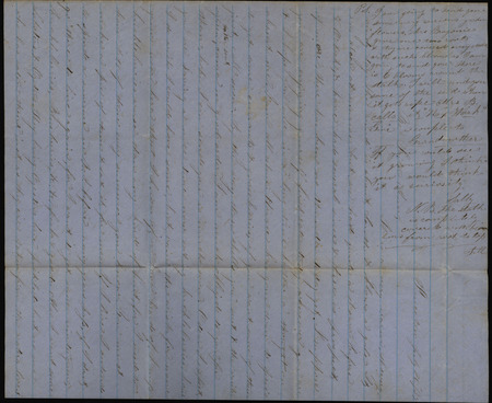 Letter from Sarah Underwood to Ann E. Tefft, Mercy Tefft, and John Tefft, July 26, 1859 regarding missing fresh seafood, a planned rail line, the types of flowers that grow near her home, and how different varieties of corn are faring during the growing season.