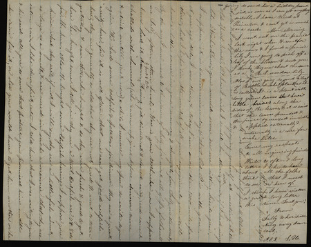 Letter from Sarah Underwood to Ann E. Tefft and Nancy, June 28, 1857 describing the availability of seafood in Iowa, her pet birds, the countryside, and missing her family and friends.