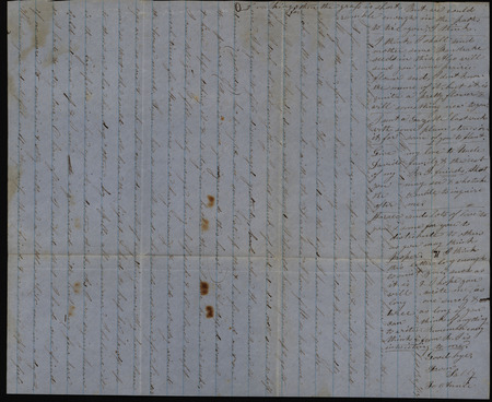 Letter from Sarah Underwood to Ann E. Tefft, September 13, 1857 describing the use of catnip to treat her own illness, her daughter's erysipelas, the prairie plant seeds she is sending east, and expressing how she misses her family.