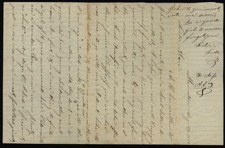 Letter from Sarah Underwood to Ann E. Tefft, August 29, 1858 describing a rat's attack on a chicken, garden vegetables, and the difficulty of finding female friends and the ratio of women to men in Iowa.