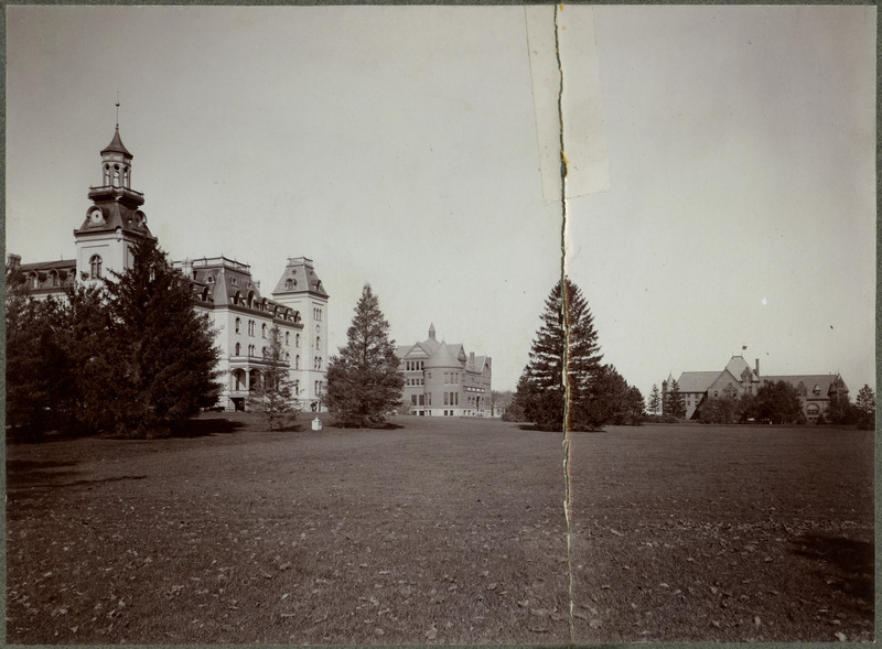 Old Main, Morrill Hall, and Margaret Hall.