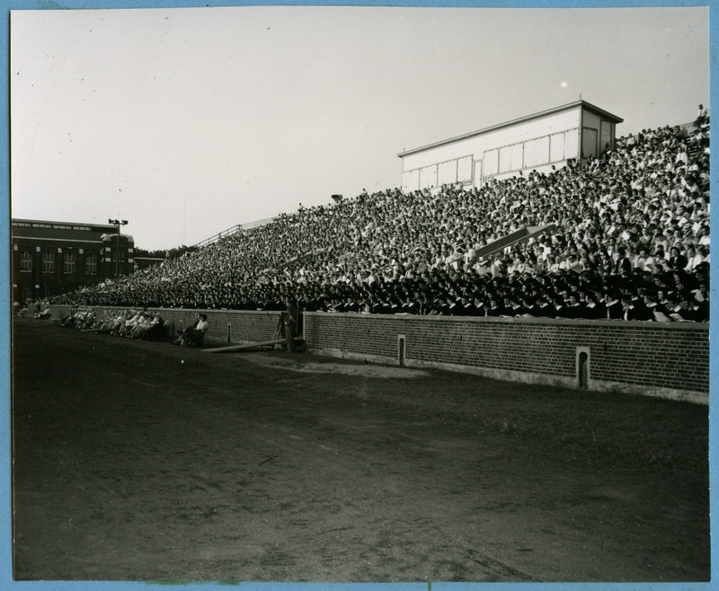 Commencement ceremony held on June 12, 1953.