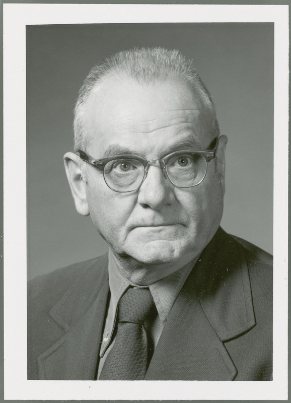 George M. Browning, Associate Director of the Agriculture and Home Economics Experiment Station, is shown later in his career in the 1970s.