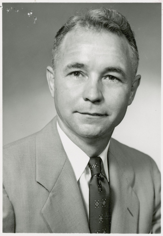 Earl O. Heady, who earned a Ph.D in economics in 1945, is shown is this portrait taken in 1956.