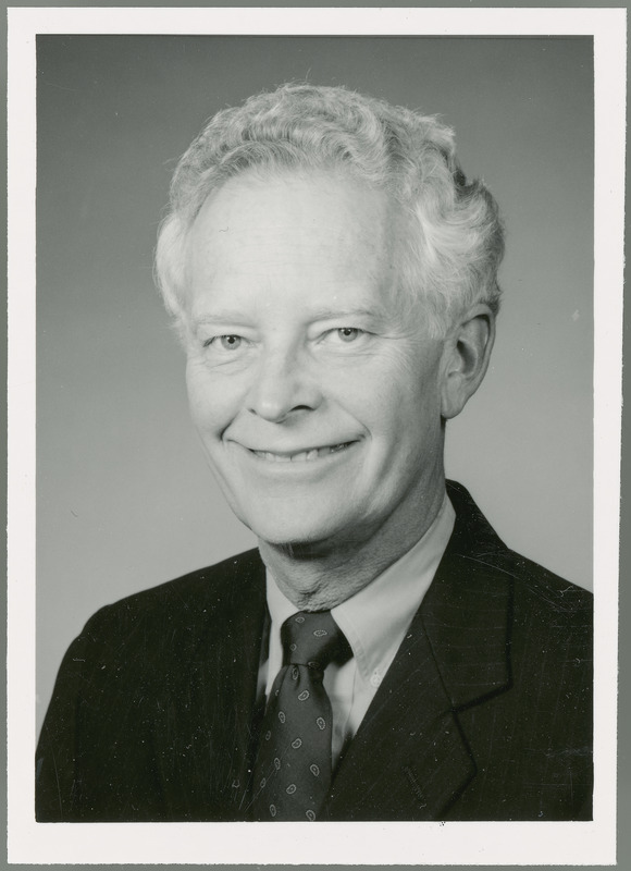 John Helmuth, Assistant Administrator of the Center for Agricultural and Rural Development, is shown in this portrait taken in the 1990s.