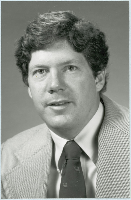 Brian Holding, Center for Agricultural and Rural Development Editor, is shown in this portrait taken in 1981.