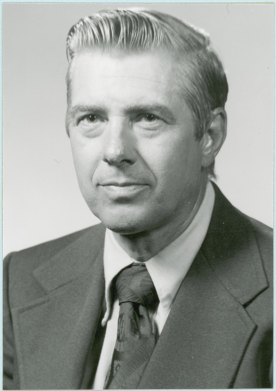 John Mahlstede, Associate Director of the Iowa Agriculture and Home Economics Experiment Station, is shown in this portrait taken in 1975.