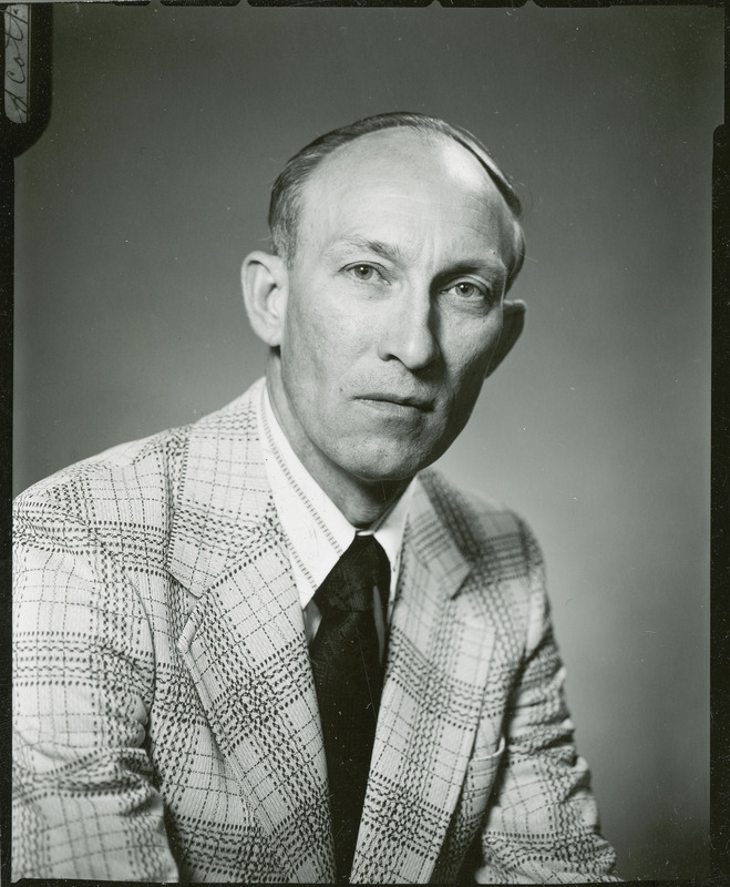 J.T. Scott, Professor of Economics, is shown in this portrait taken in 1973.