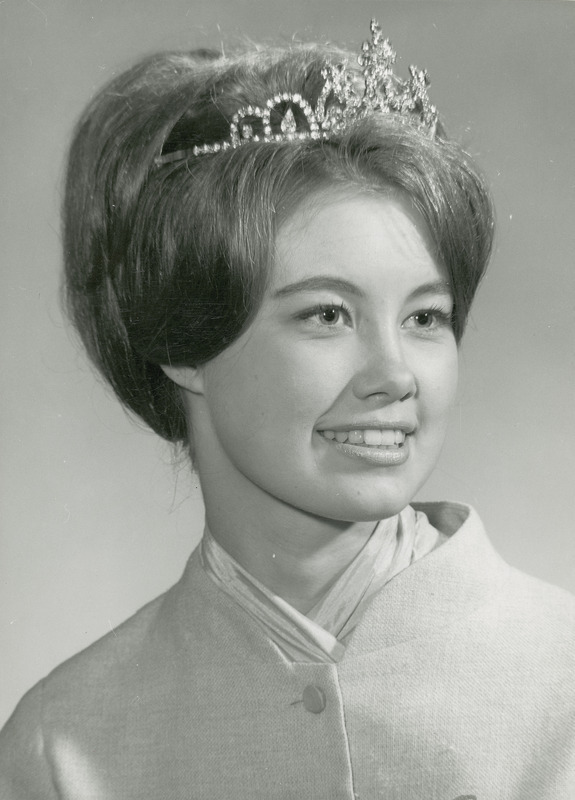 Homecoming queen Jane Hewiksen is shown in this formal portrait.