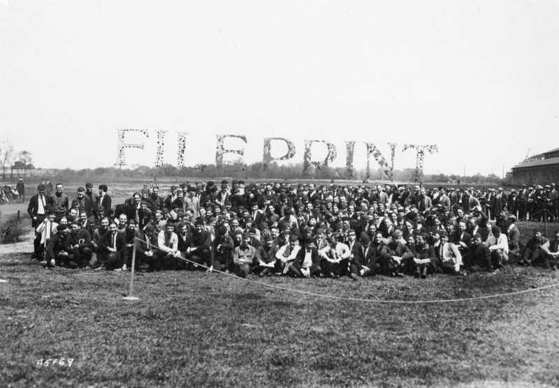 In an effort to foster class pride, VEISHEA 1923 organizers added a mock graduation Moving Up ceremony where each class advanced to the next level: seniors became alumni, juniors became seniors, sophomores became juniors, and freshmen became sophomores. Due to the harassment upperclassmen bestowed on them, those easily identifiable, beanie-clad freshmen particularly looked forward to the rite of passage bonfire where the beanies worn by every male were burned signifying they were no longer underclassmen. The ritual ended in 1934 due to lack of interest.