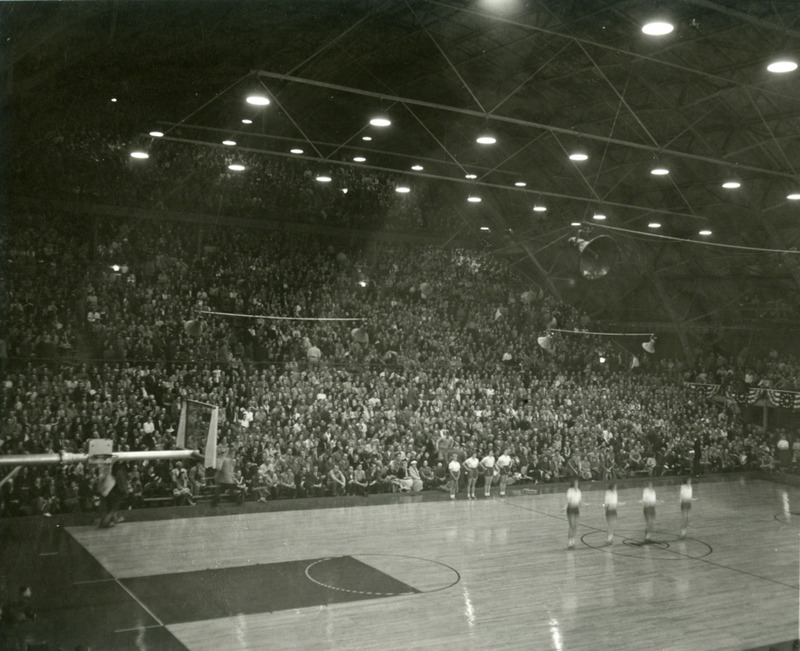 View of the stands and performers at the ISC vs. Kansas game.