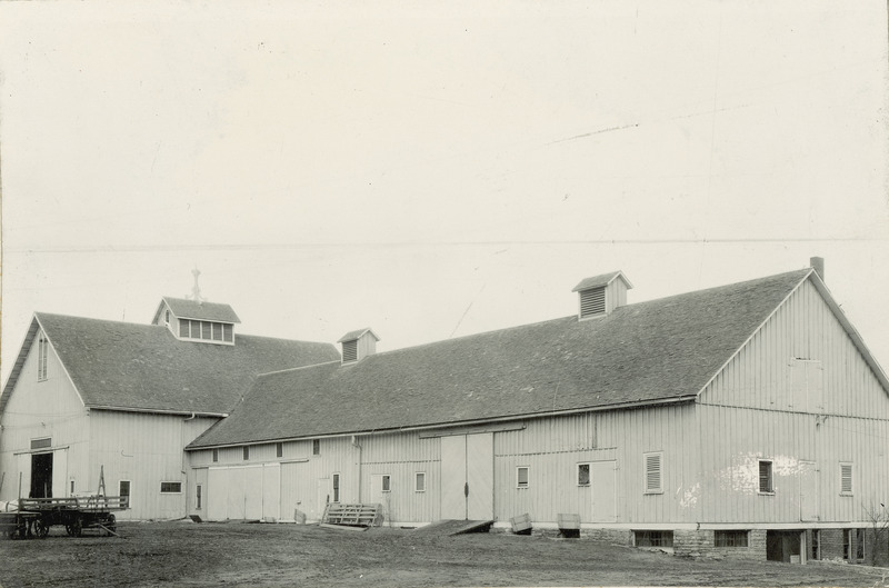 The Old Cattle Barn is shown in this photograph dated March 22, 1929.