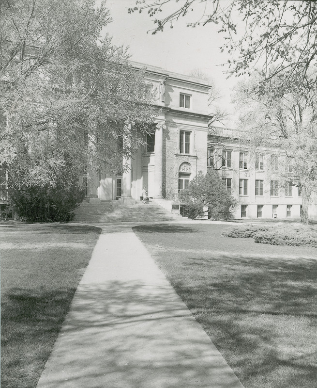 MacKay Hall in the spring, 1967.