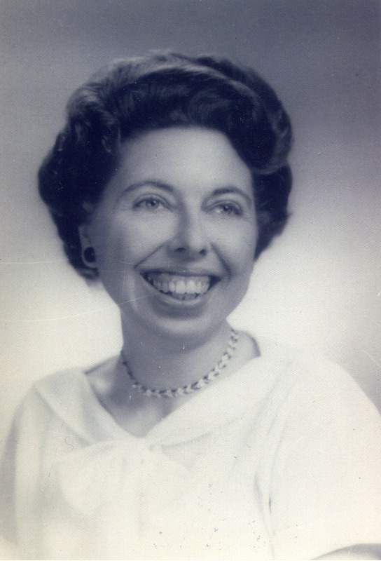 Margaret May Gross, Assistant to the Dean of the Library, is shown in this portrait.