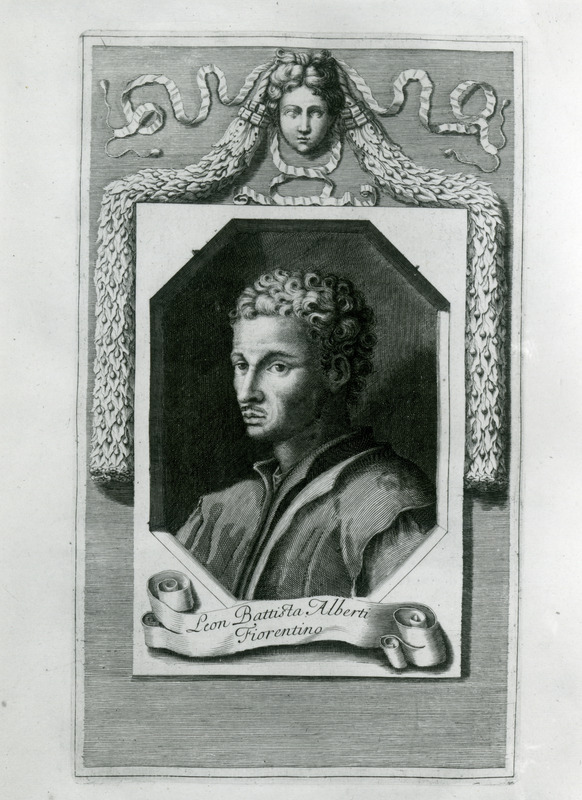 Leon Battista Alberti author of one of the works contained in the one millionth volume added to the Iowa State University Library collection is shown in this portrait.