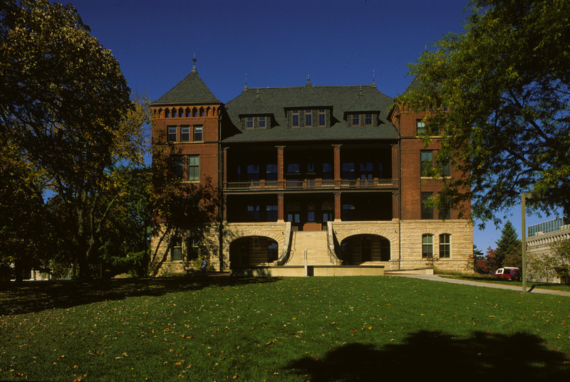 A frontal view of Carrie Chapman Catt hall.