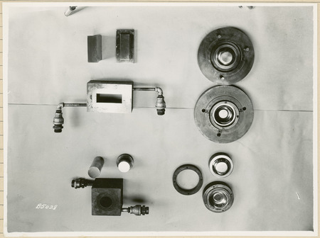 A group of equipment parts are shown.