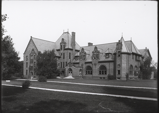 Photograph of the south and east side of Margaret Hall.