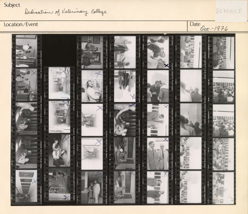 Annotation: "Dedication of Veterinary College"