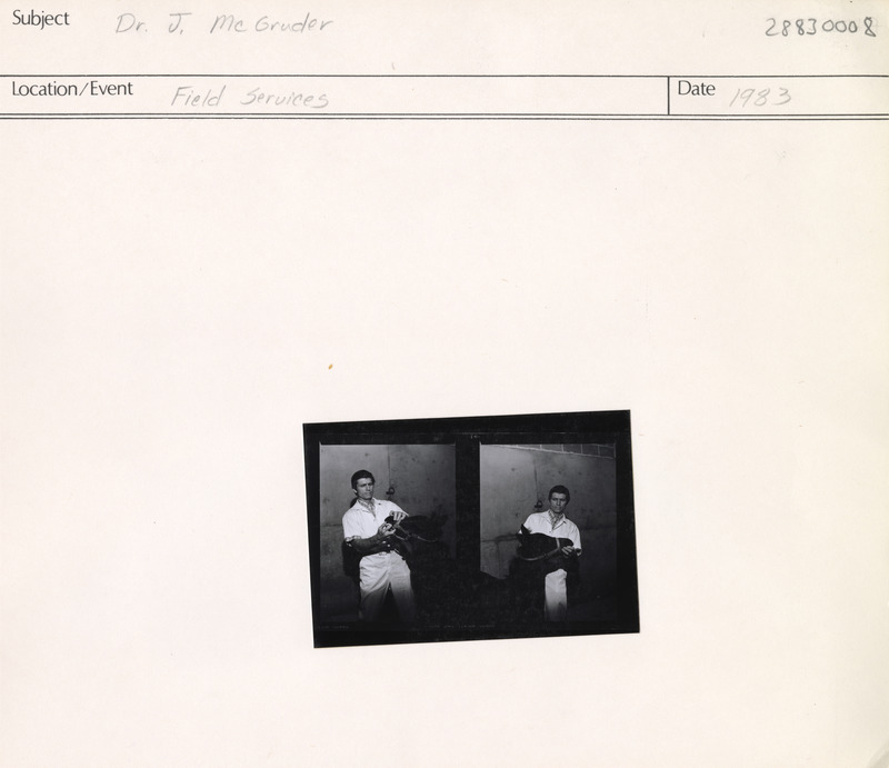 Annotation: "Dr. J. McGruder. Field Services"