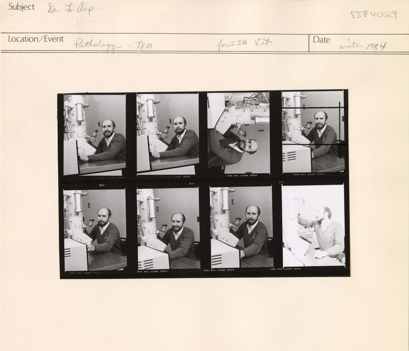 Annotation: "Dr. L. Arp. Pathology - TEM. for ISU Vet